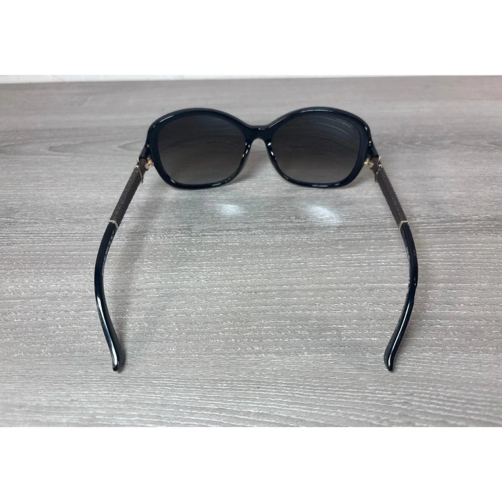 Salvatore Ferragamo SF744SLA 001 Black Oversized Gancini Sunglasses Italy 59mm